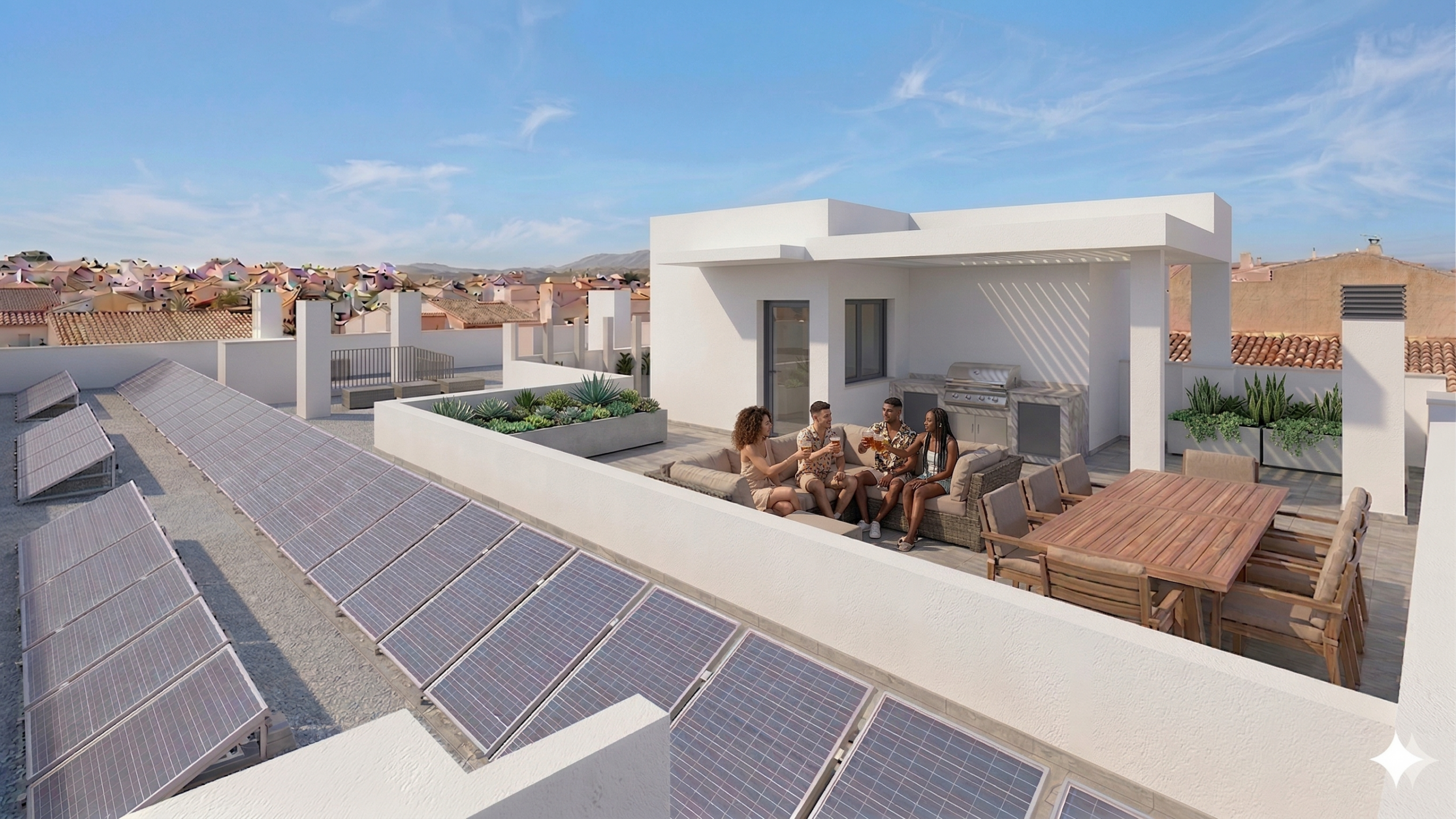 Cyblo Two terraza placas solares